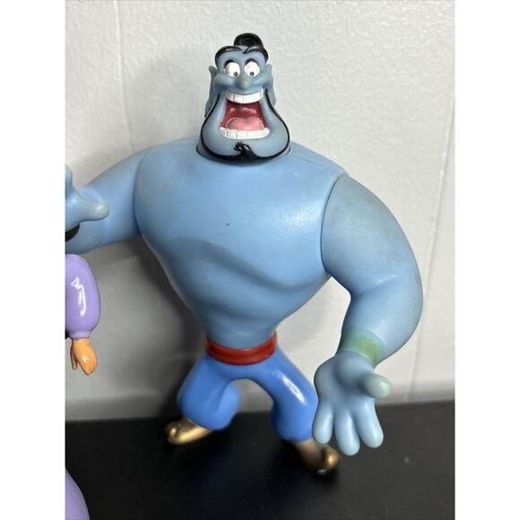 Disney Aladdin Mattel Action Figures Lot Genie Jasmine Parade Leader 1992 1993 - Picture 4 of 8